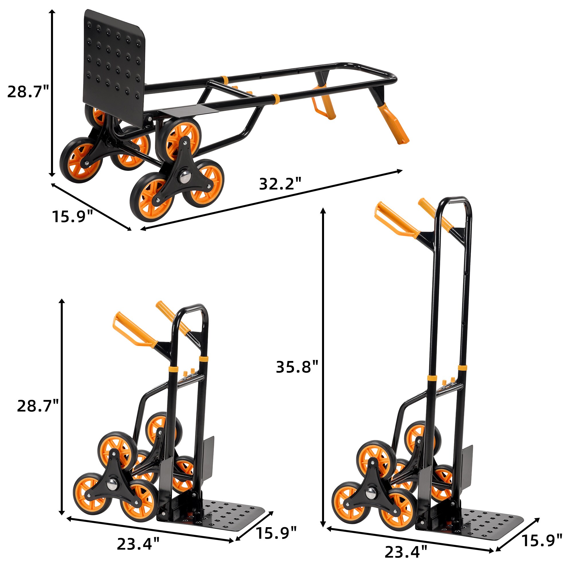 Stair Climbing Hand Truck Heavy Duty Stair Climber Dolly Cart_voghion.com